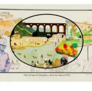 Vista da Lagoa do Boqueirão e Arcos da Carioca (1750)