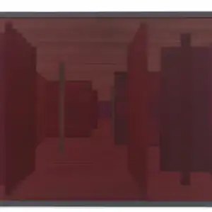 Labirintos Rizomáticos (Série Ii B) - Vermelho